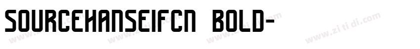 sourcehanseifcn bold字体转换